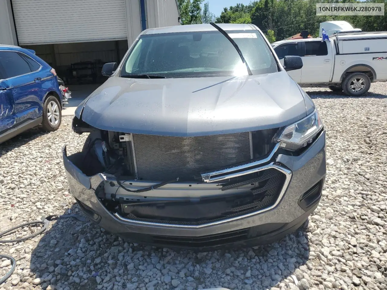 2019 Chevrolet Traverse Ls VIN: 1GNERFKW6KJ280978 Lot: 61386165