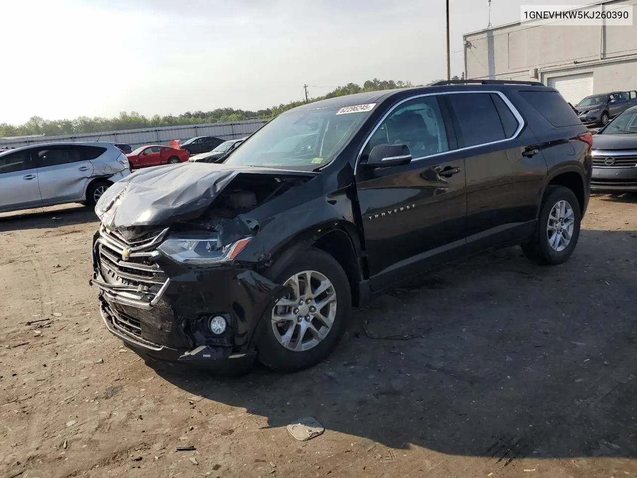 2019 Chevrolet Traverse Lt VIN: 1GNEVHKW5KJ260390 Lot: 62296245