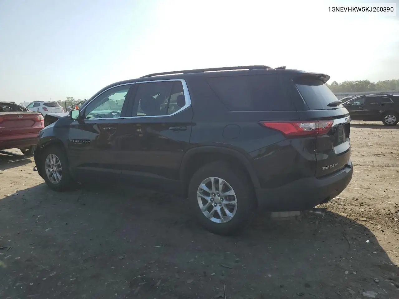 2019 Chevrolet Traverse Lt VIN: 1GNEVHKW5KJ260390 Lot: 62296245
