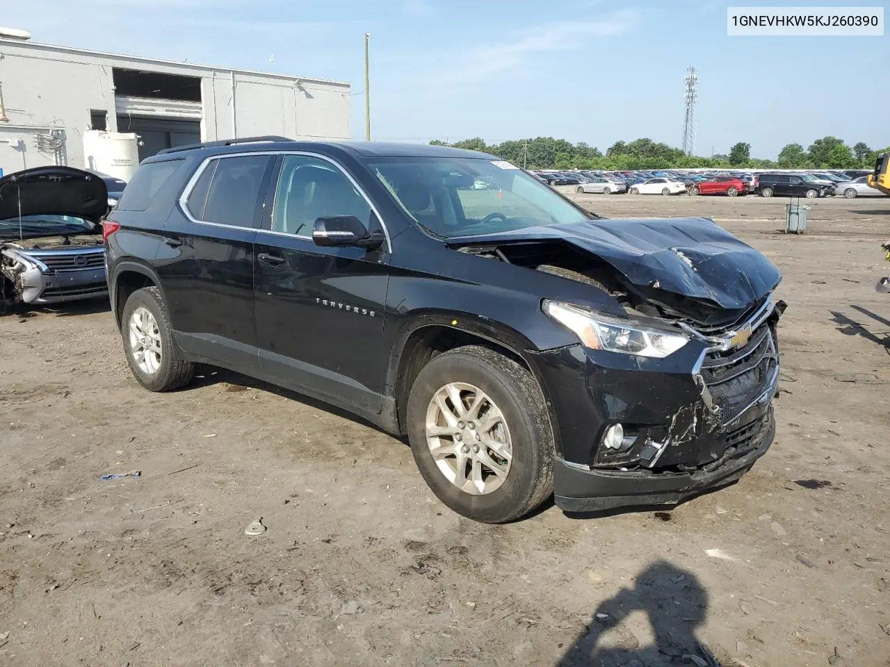 2019 Chevrolet Traverse Lt VIN: 1GNEVHKW5KJ260390 Lot: 62296245
