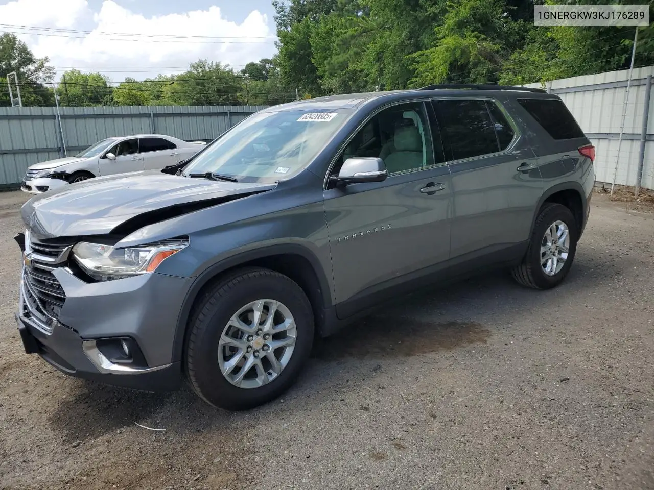 2019 Chevrolet Traverse Lt VIN: 1GNERGKW3KJ176289 Lot: 62420605