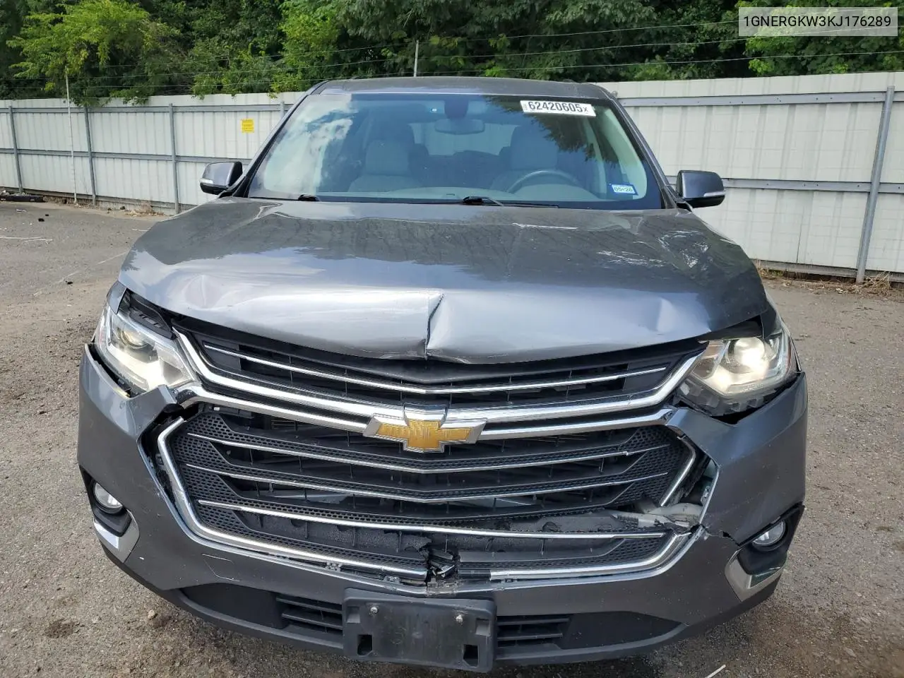 2019 Chevrolet Traverse Lt VIN: 1GNERGKW3KJ176289 Lot: 62420605