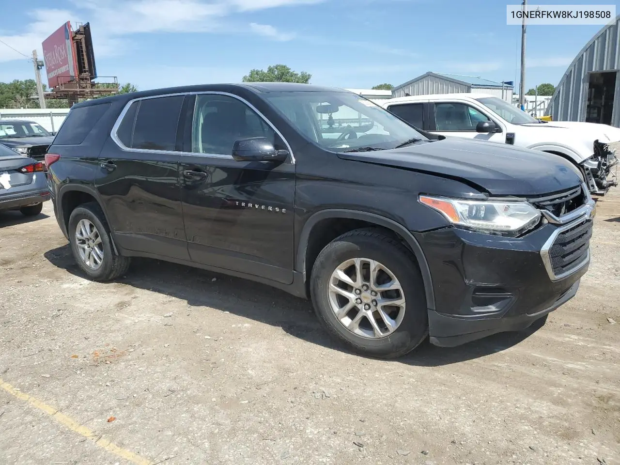 2019 Chevrolet Traverse Ls VIN: 1GNERFKW8KJ198508 Lot: 62592925