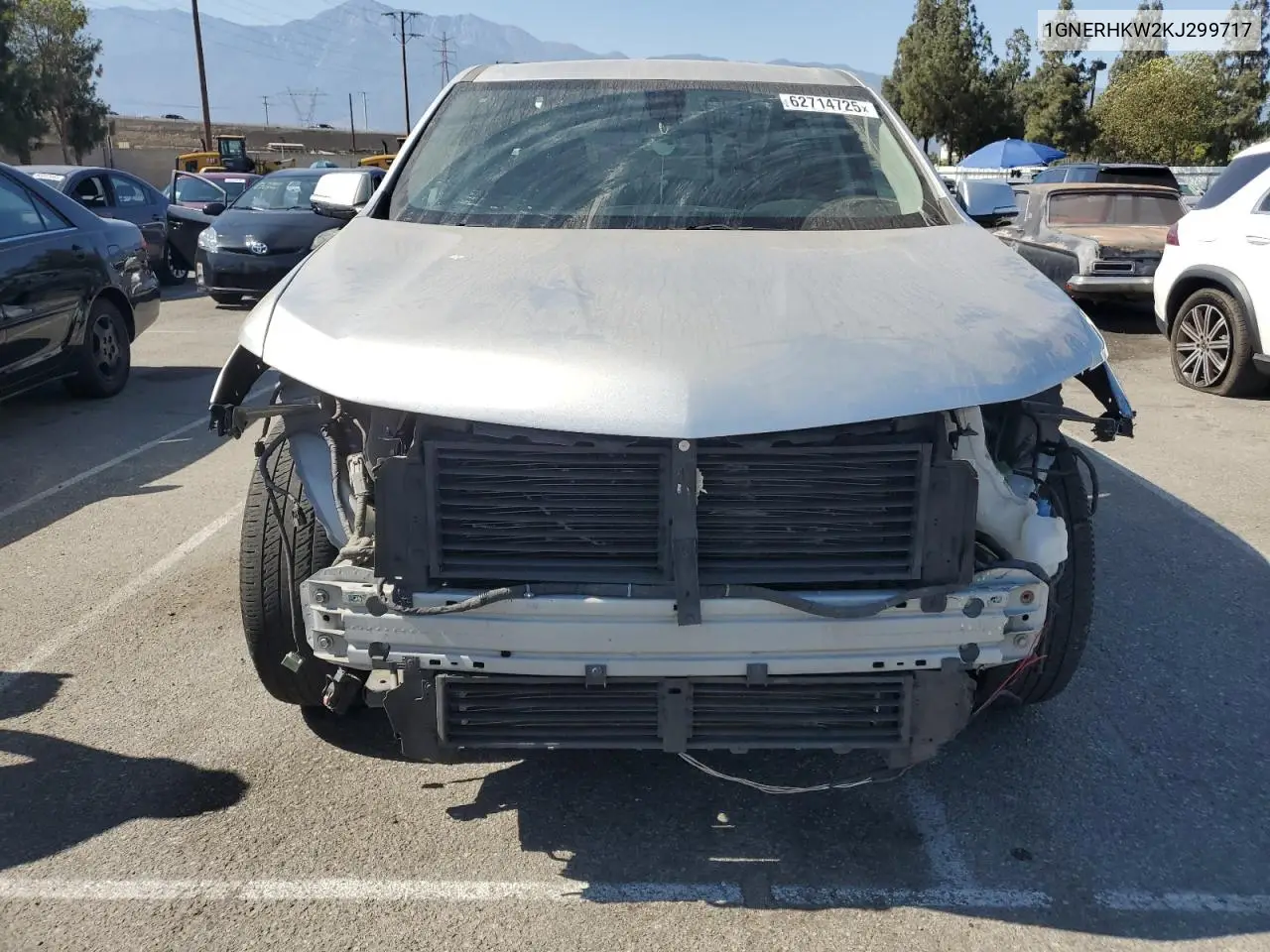 2019 Chevrolet Traverse Lt VIN: 1GNERHKW2KJ299717 Lot: 62714725