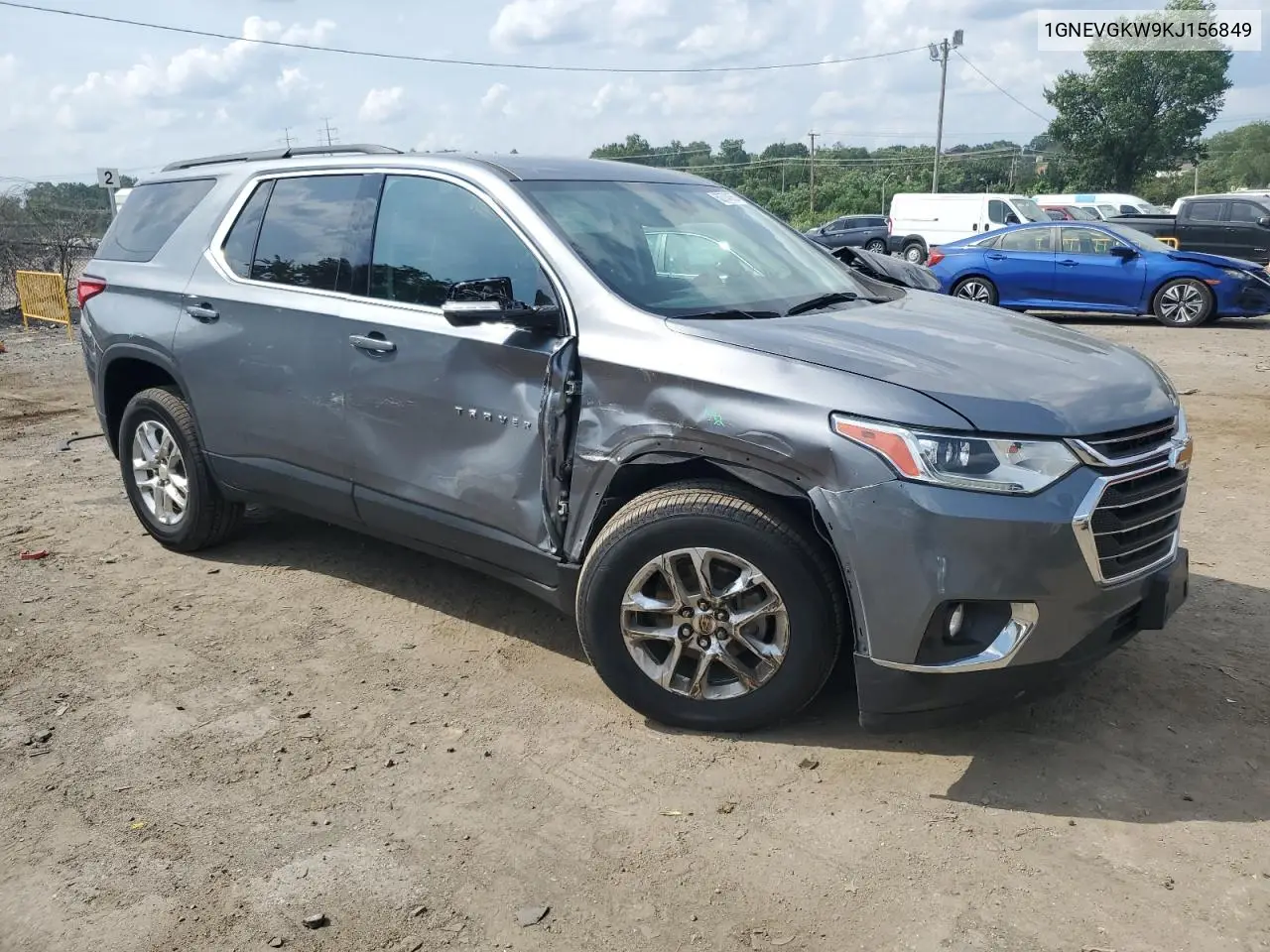 2019 Chevrolet Traverse Lt VIN: 1GNEVGKW9KJ156849 Lot: 62774065