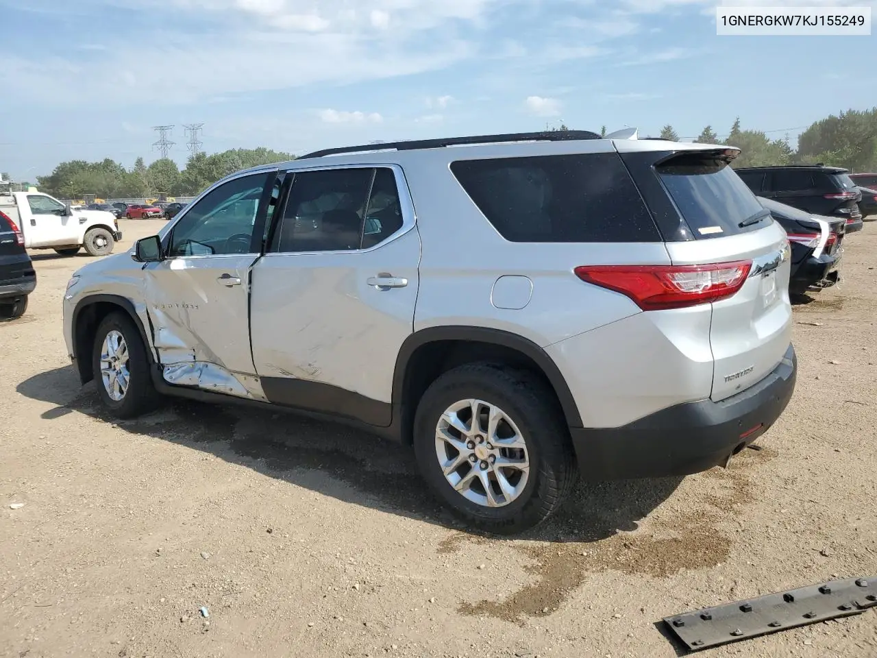 2019 Chevrolet Traverse Lt VIN: 1GNERGKW7KJ155249 Lot: 63003555