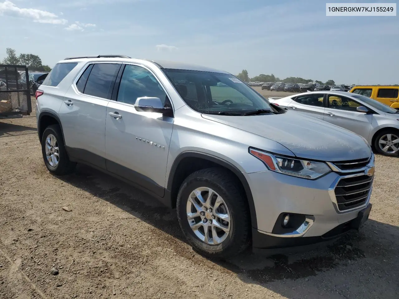 2019 Chevrolet Traverse Lt VIN: 1GNERGKW7KJ155249 Lot: 63003555