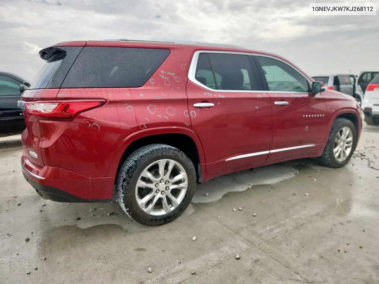 2019 Chevrolet Traverse High Country VIN: 1GNEVJKW7KJ268112 Lot: 63088395