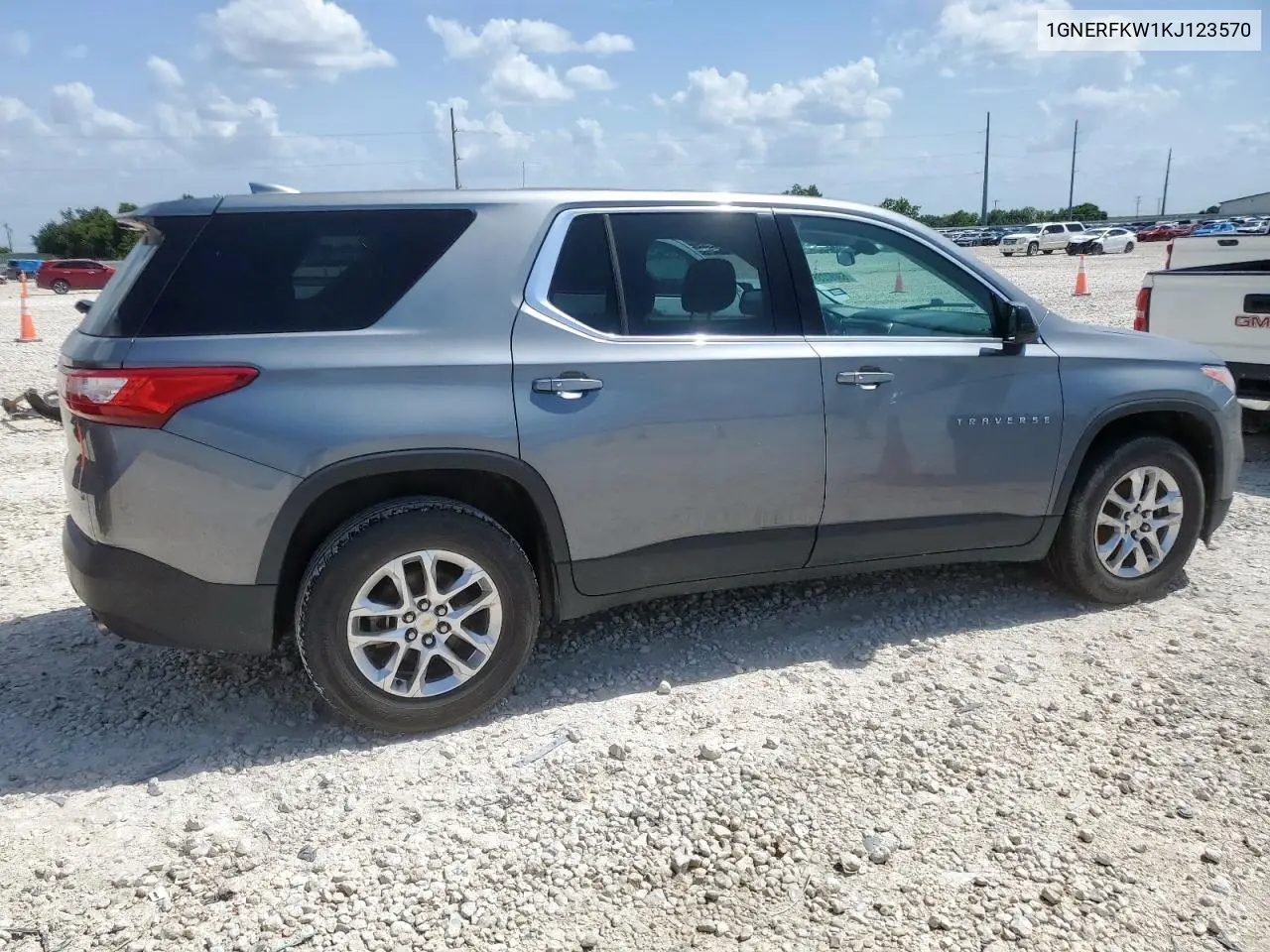 2019 Chevrolet Traverse Ls VIN: 1GNERFKW1KJ123570 Lot: 63092235