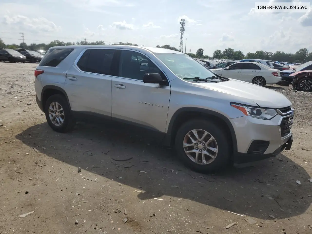 2019 Chevrolet Traverse Ls VIN: 1GNERFKW3KJ245590 Lot: 63190865