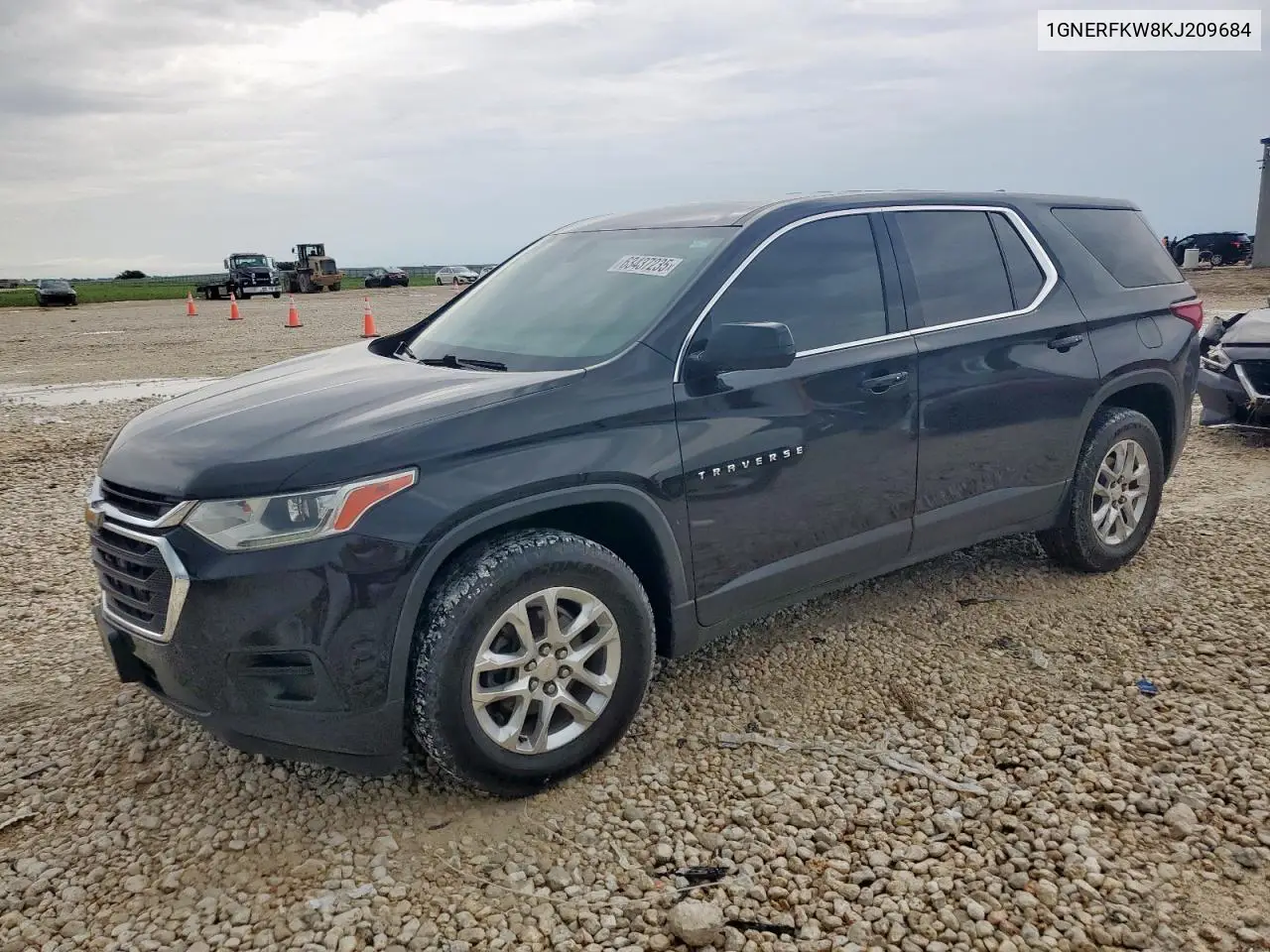 2019 Chevrolet Traverse Ls VIN: 1GNERFKW8KJ209684 Lot: 63437235