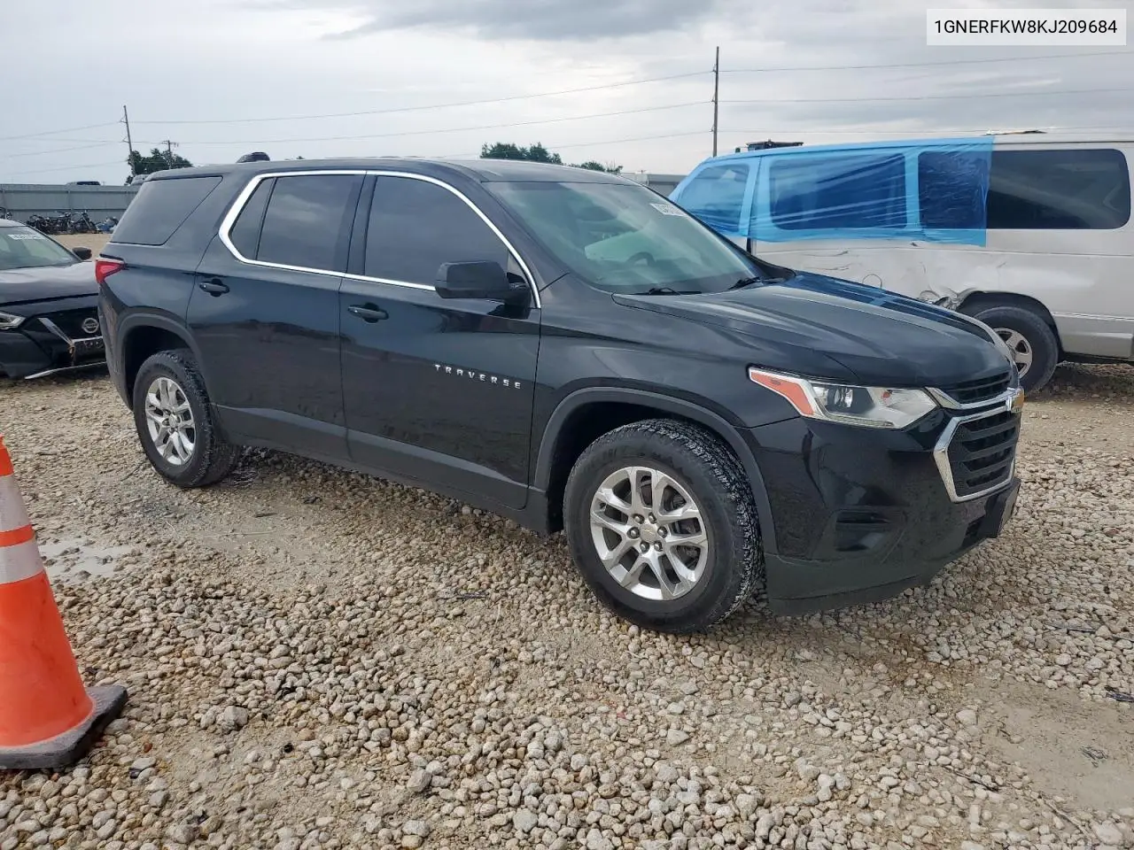 2019 Chevrolet Traverse Ls VIN: 1GNERFKW8KJ209684 Lot: 63437235