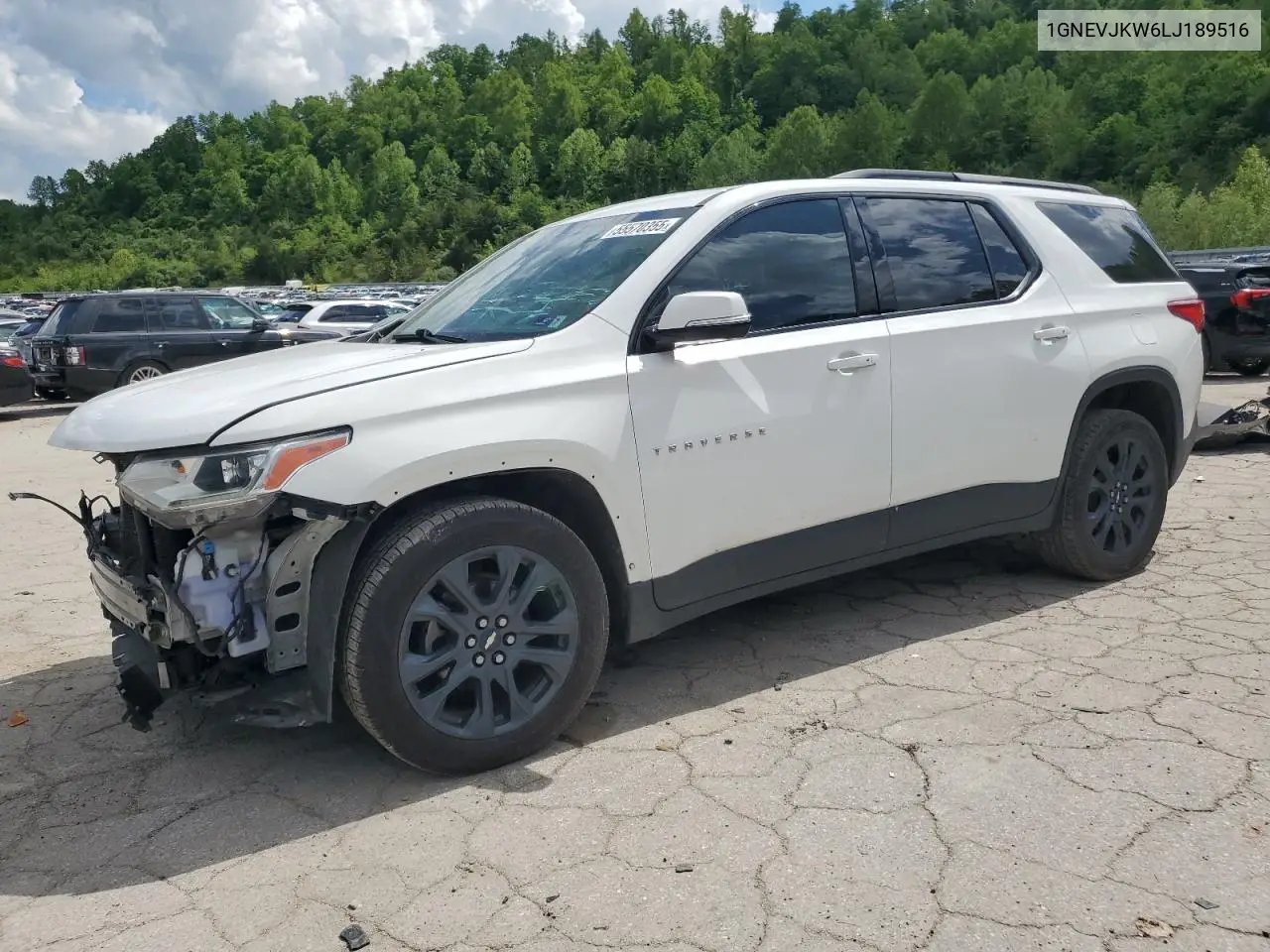 2020 Chevrolet Traverse Rs VIN: 1GNEVJKW6LJ189516 Lot: 55570355
