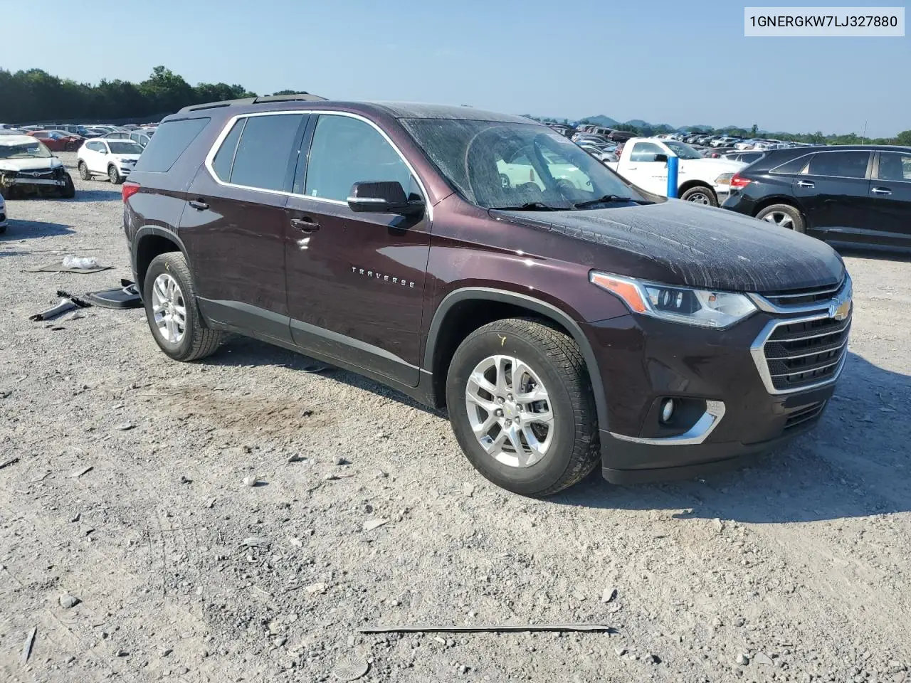 2020 Chevrolet Traverse Lt VIN: 1GNERGKW7LJ327880 Lot: 61910725