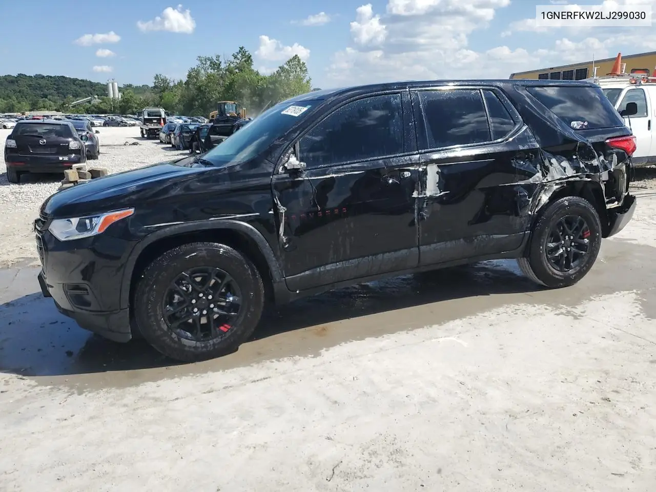 2020 Chevrolet Traverse Ls VIN: 1GNERFKW2LJ299030 Lot: 62719135