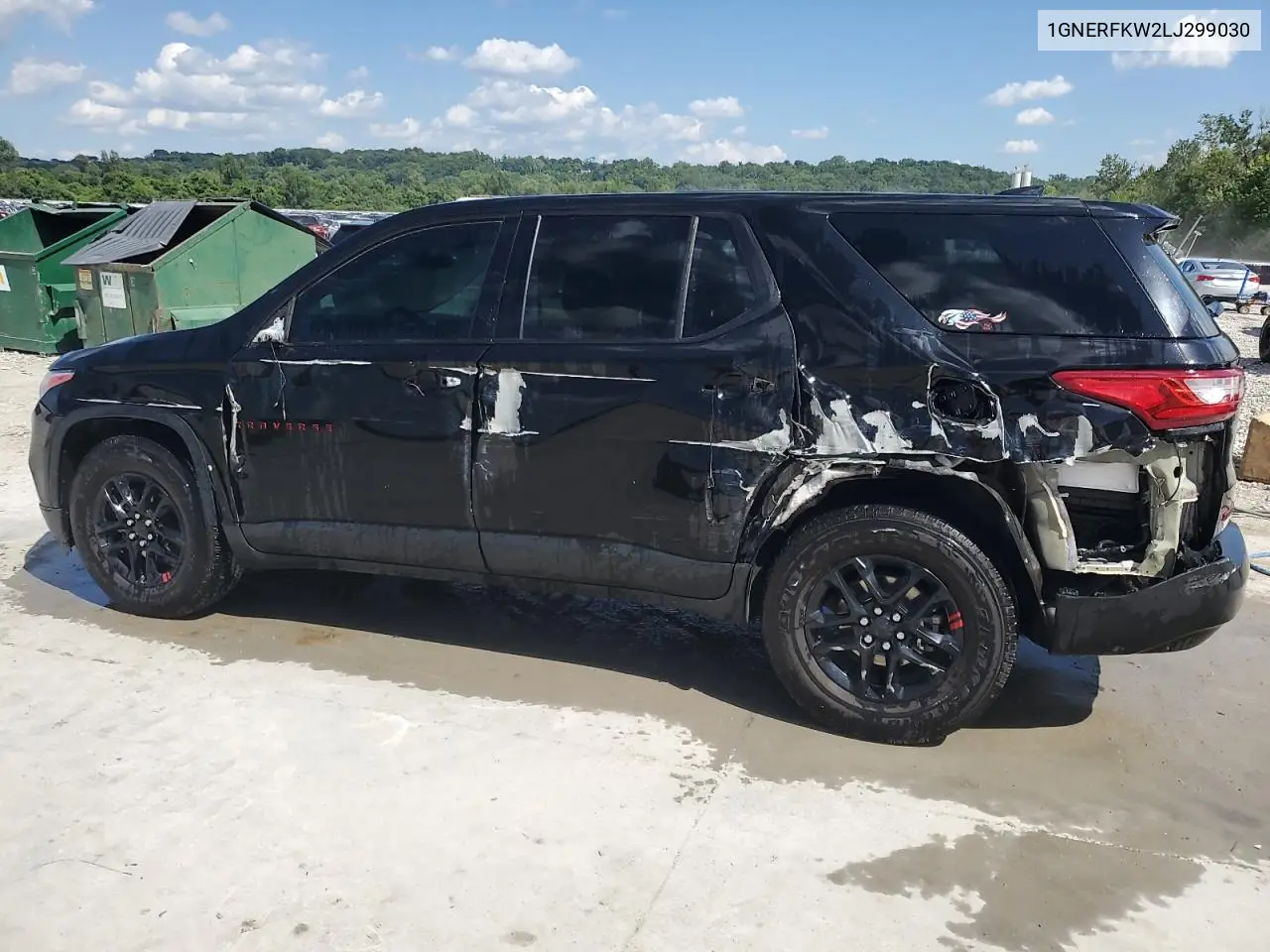 2020 Chevrolet Traverse Ls VIN: 1GNERFKW2LJ299030 Lot: 62719135