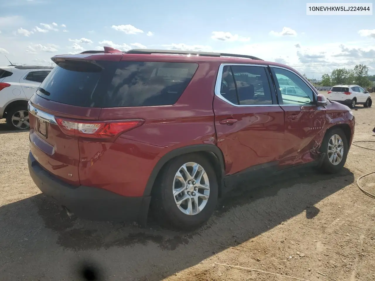 2020 Chevrolet Traverse Lt VIN: 1GNEVHKW5LJ224944 Lot: 62732895