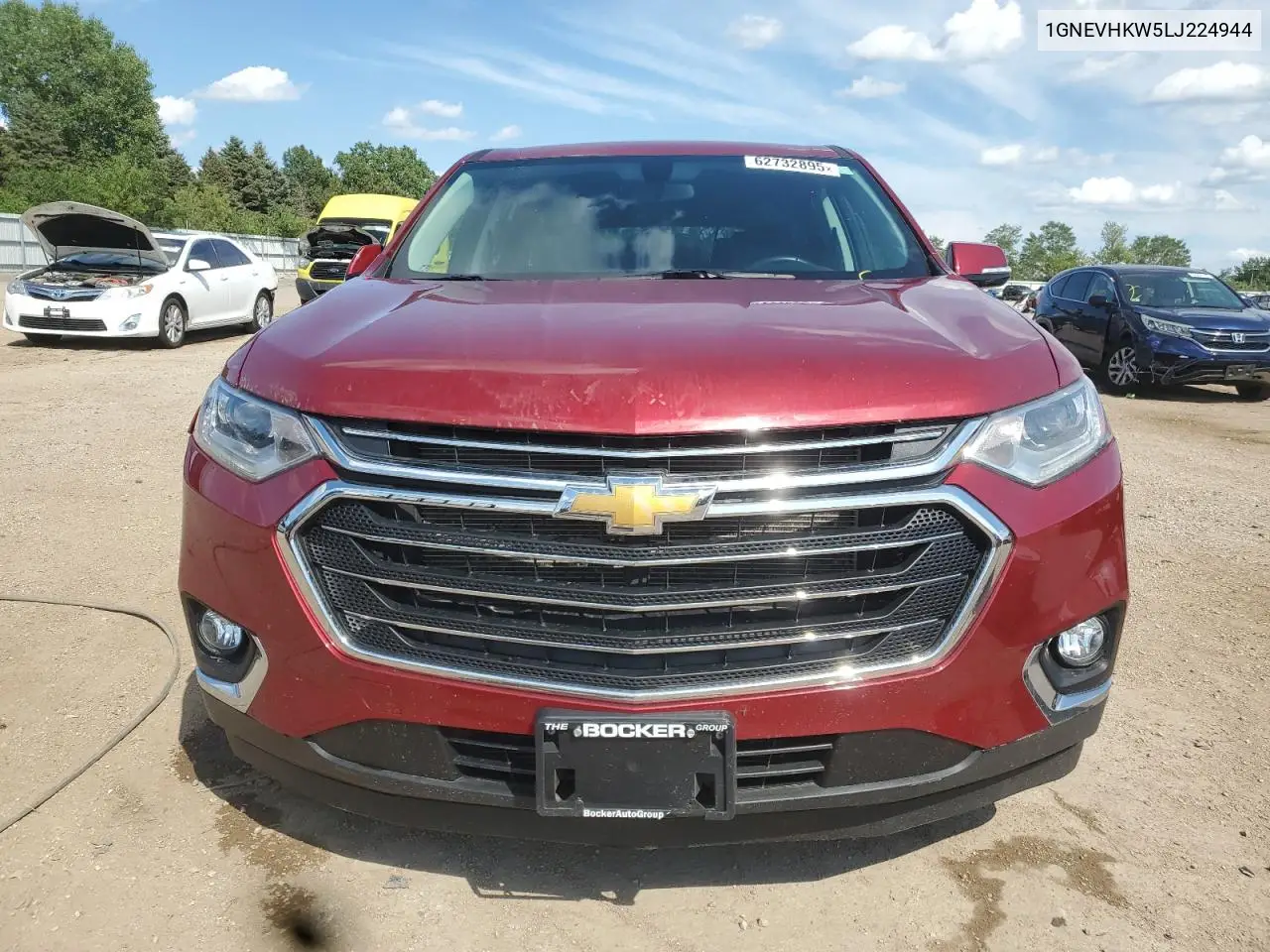 2020 Chevrolet Traverse Lt VIN: 1GNEVHKW5LJ224944 Lot: 62732895