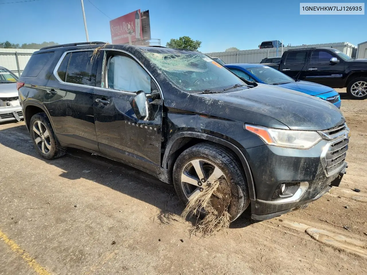 2020 Chevrolet Traverse Lt VIN: 1GNEVHKW7LJ126935 Lot: 62766155