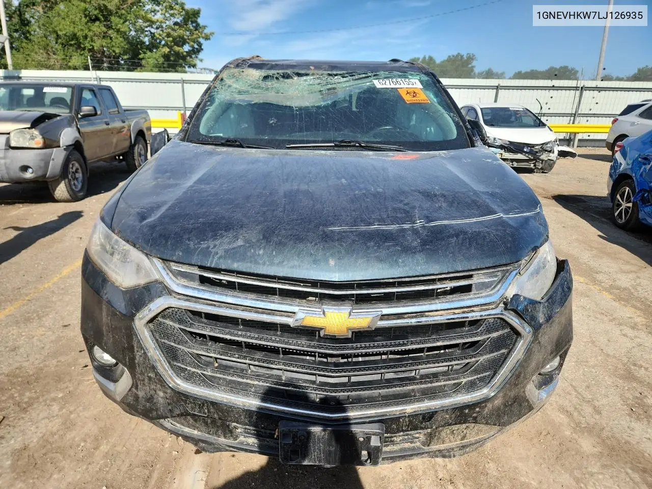 2020 Chevrolet Traverse Lt VIN: 1GNEVHKW7LJ126935 Lot: 62766155