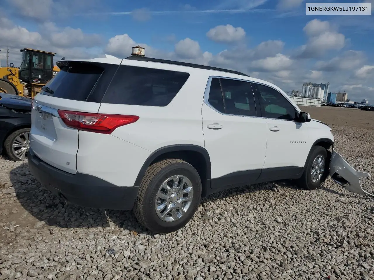 2020 Chevrolet Traverse Lt VIN: 1GNERGKW5LJ197131 Lot: 62853465