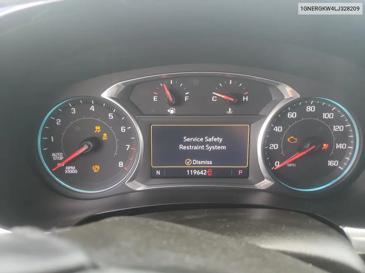 1gnergkw4lj328209 1GNERGKW4LJ328209 2020 Chevrolet Traverse Lt