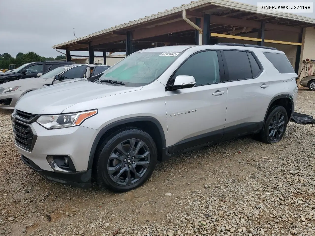 2020 Chevrolet Traverse Rs VIN: 1GNERJKWXLJ274198 Lot: 62921845