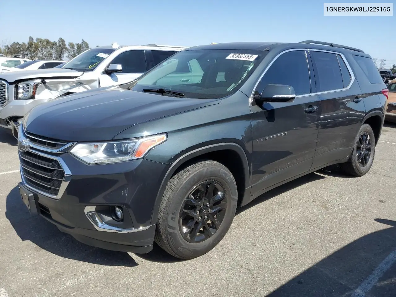 2020 Chevrolet Traverse Lt VIN: 1GNERGKW8LJ229165 Lot: 62962355