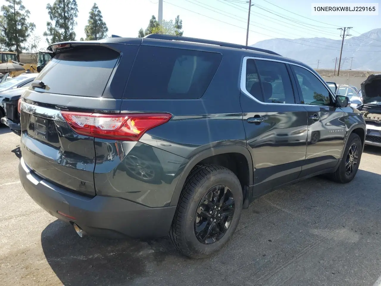 2020 Chevrolet Traverse Lt VIN: 1GNERGKW8LJ229165 Lot: 62962355