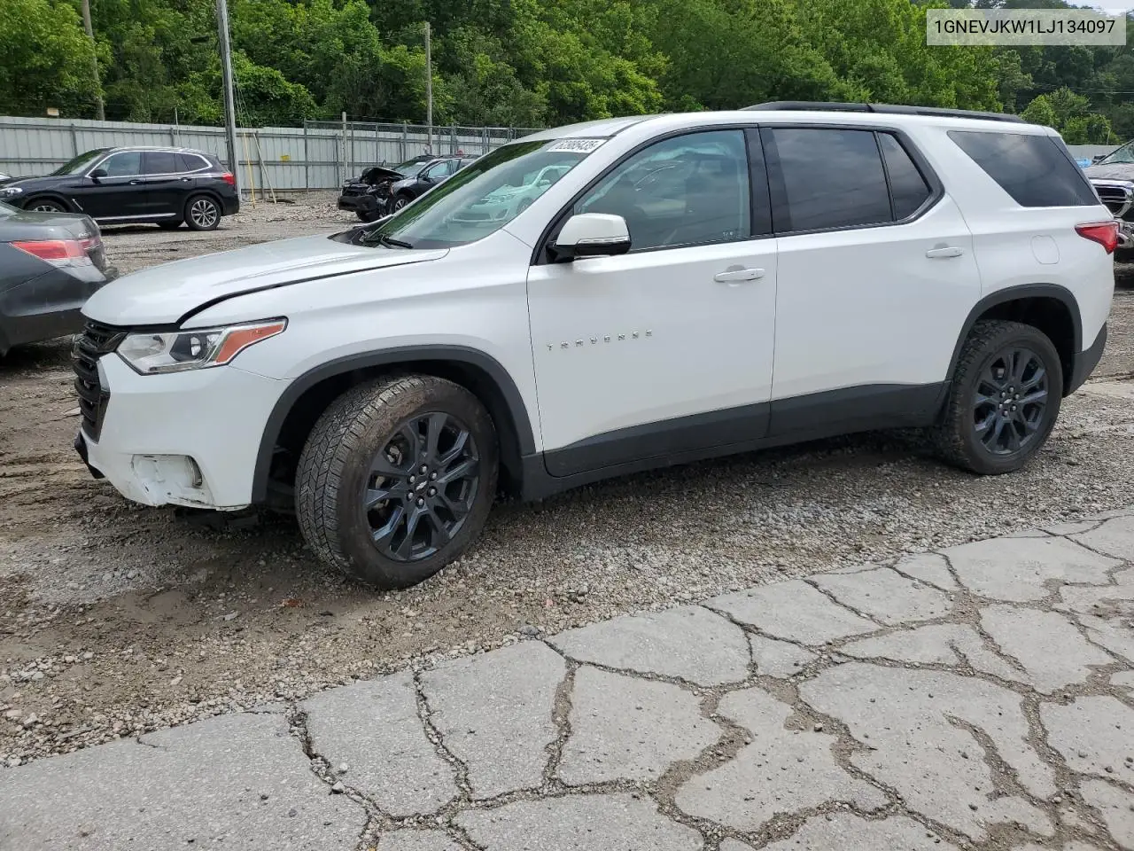 2020 Chevrolet Traverse Rs VIN: 1GNEVJKW1LJ134097 Lot: 62985435