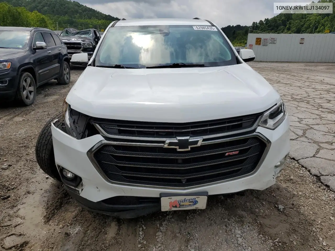 2020 Chevrolet Traverse Rs VIN: 1GNEVJKW1LJ134097 Lot: 62985435