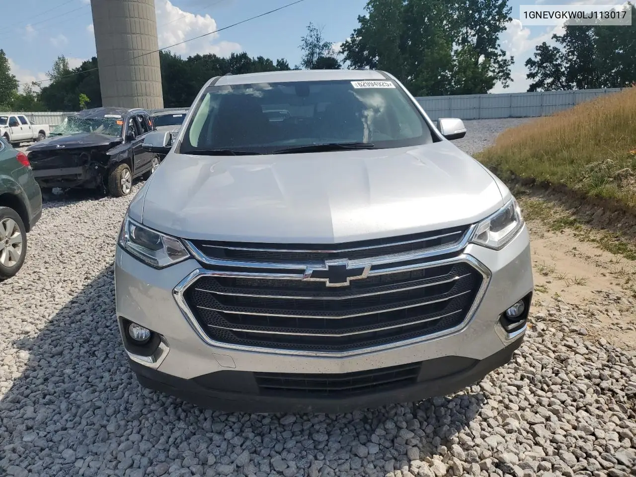 2020 Chevrolet Traverse Lt VIN: 1GNEVGKW0LJ113017 Lot: 62994925