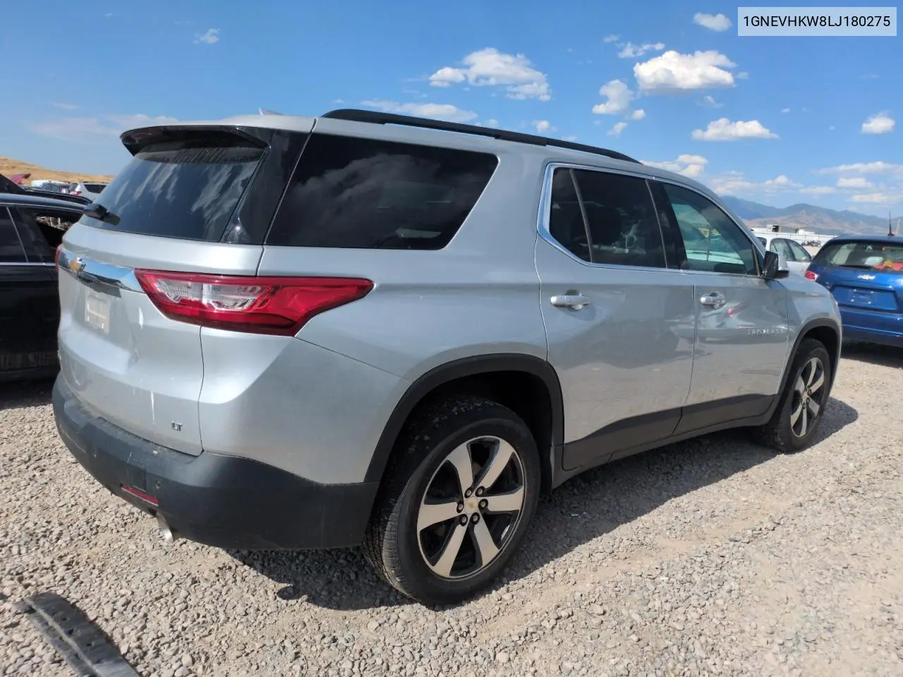 2020 Chevrolet Traverse Lt VIN: 1GNEVHKW8LJ180275 Lot: 63036835