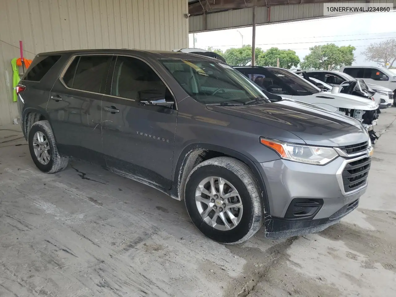 2020 Chevrolet Traverse Ls VIN: 1GNERFKW4LJ234860 Lot: 63065775