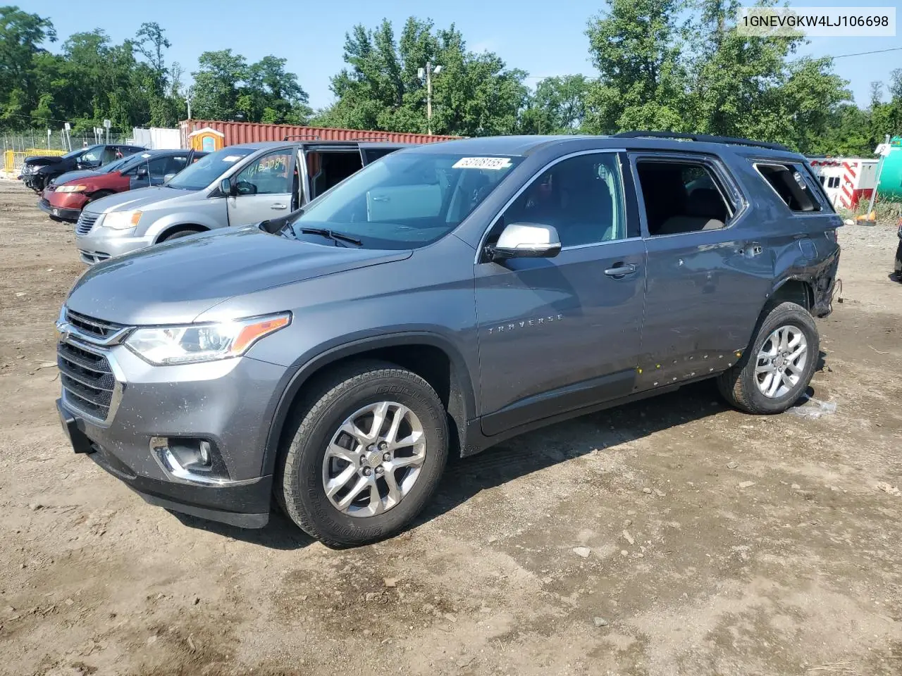 2020 Chevrolet Traverse Lt VIN: 1GNEVGKW4LJ106698 Lot: 63108155