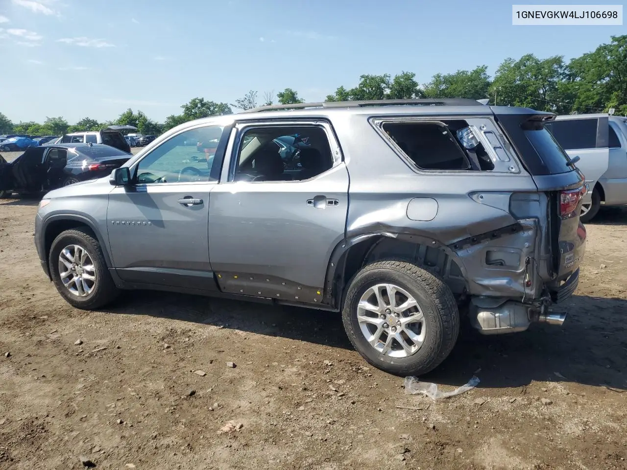 2020 Chevrolet Traverse Lt VIN: 1GNEVGKW4LJ106698 Lot: 63108155