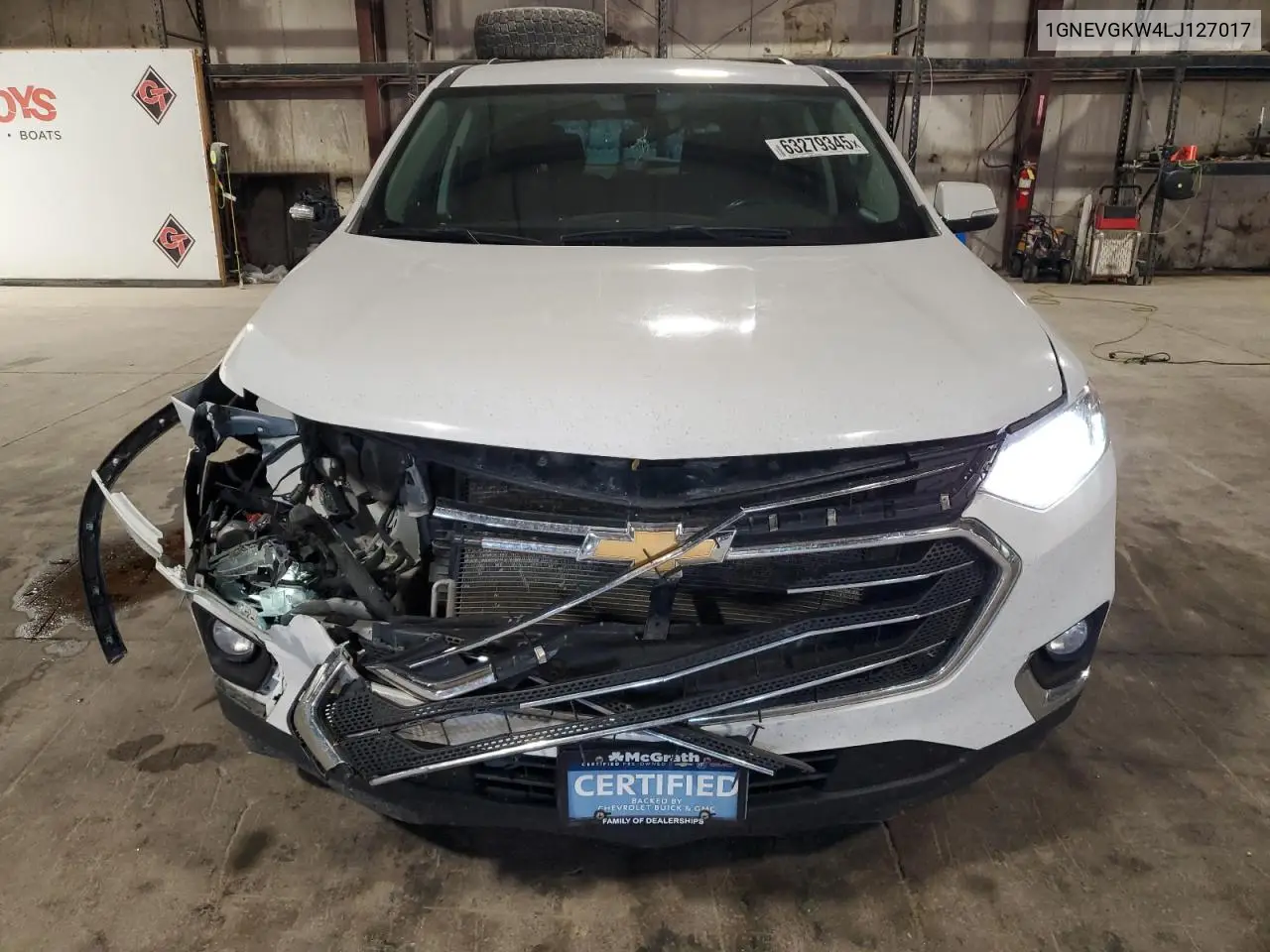 2020 Chevrolet Traverse Lt VIN: 1GNEVGKW4LJ127017 Lot: 63279345