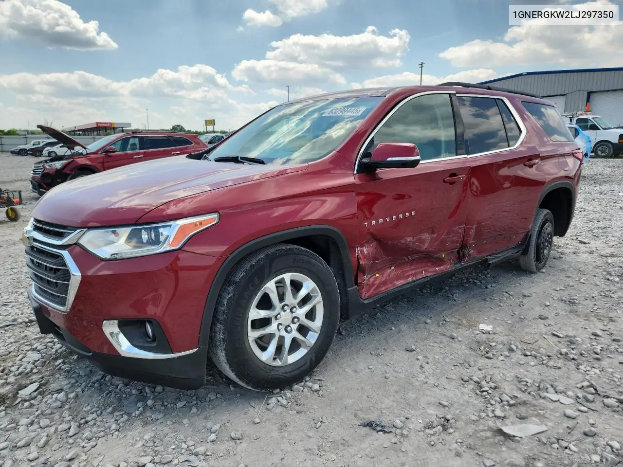 2020 Chevrolet Traverse Lt VIN: 1GNERGKW2LJ297350 Lot: 63299445