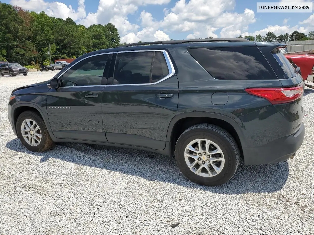 2020 Chevrolet Traverse Lt VIN: 1GNERGKWXLJ243889 Lot: 63418965