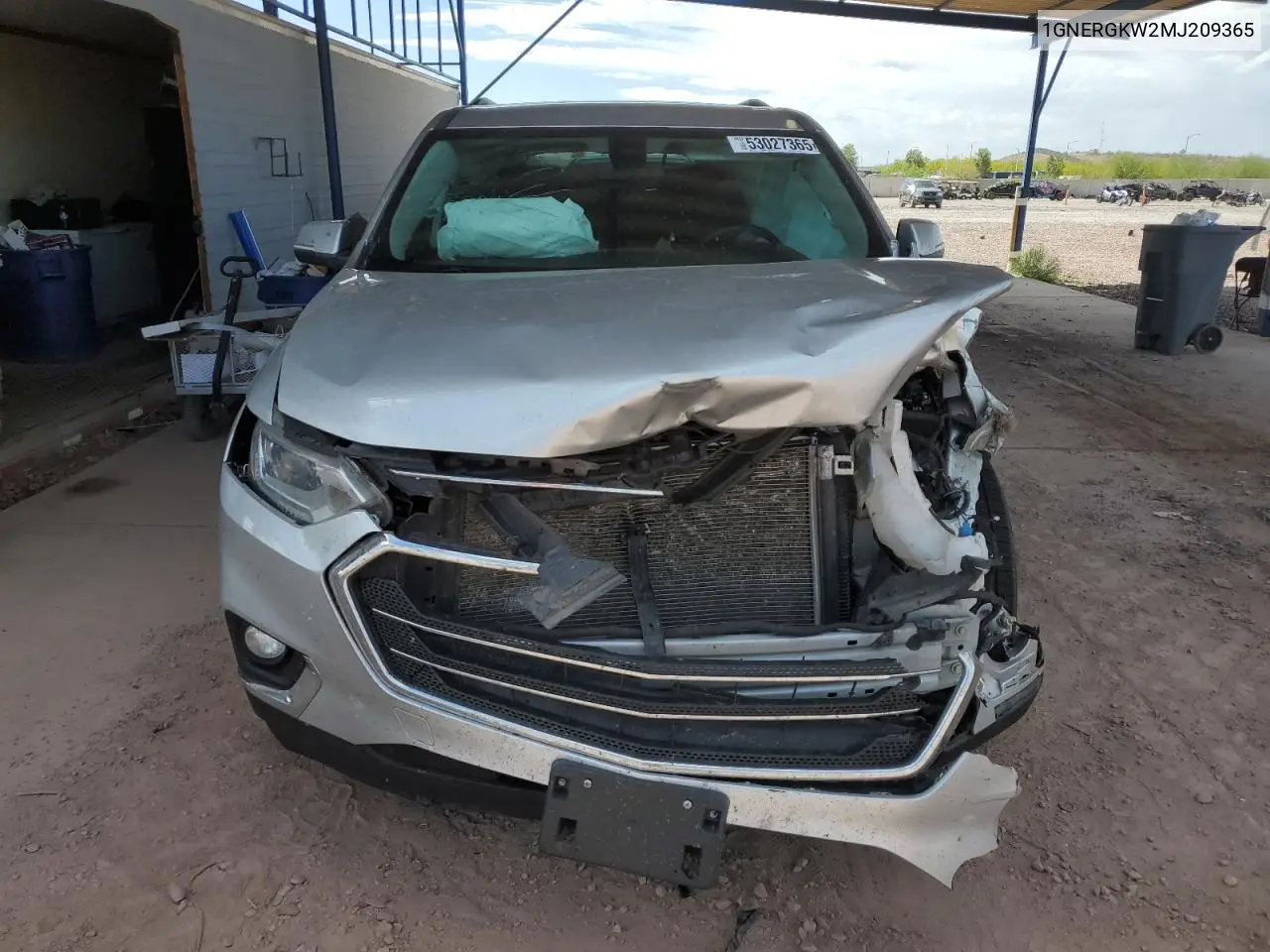 2021 Chevrolet Traverse Lt VIN: 1GNERGKW2MJ209365 Lot: 53027365