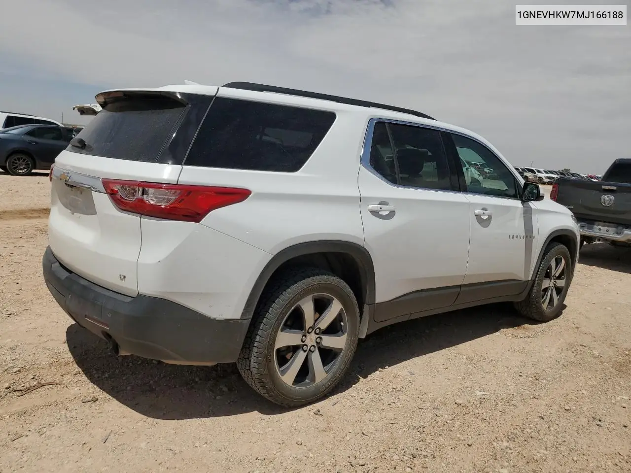 2021 Chevrolet Traverse Lt VIN: 1GNEVHKW7MJ166188 Lot: 56428665