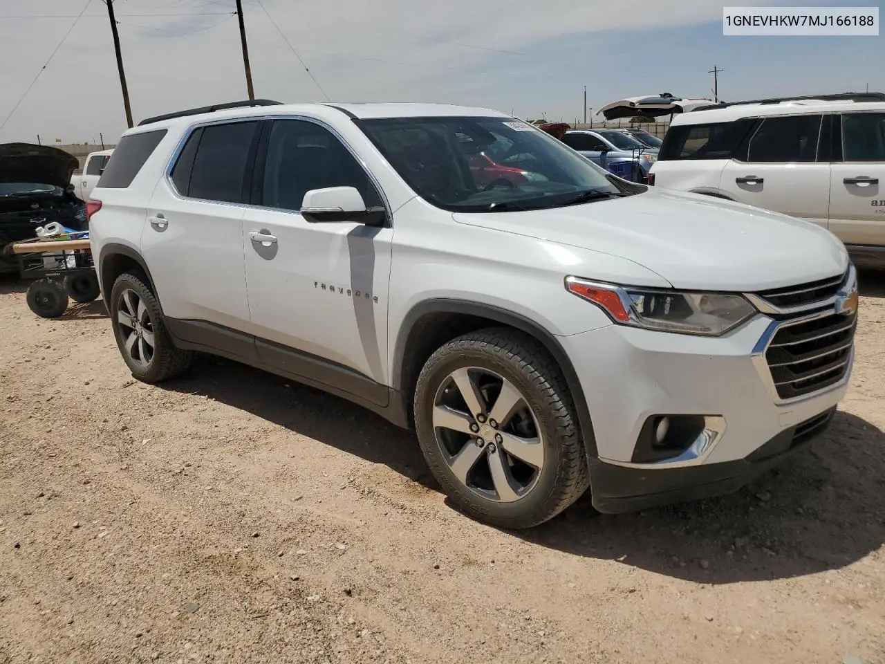 2021 Chevrolet Traverse Lt VIN: 1GNEVHKW7MJ166188 Lot: 56428665