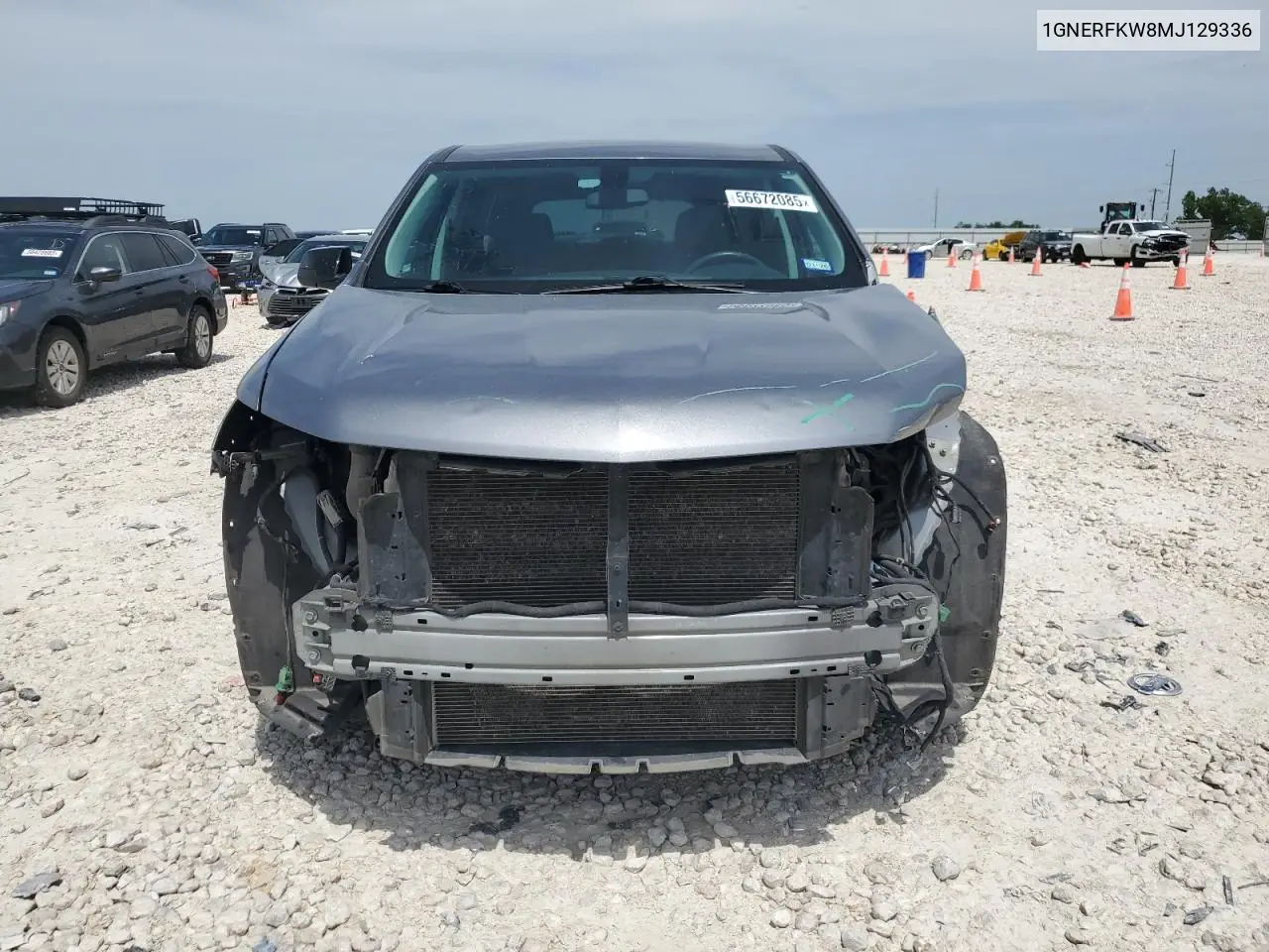 2021 Chevrolet Traverse Ls VIN: 1GNERFKW8MJ129336 Lot: 56672085