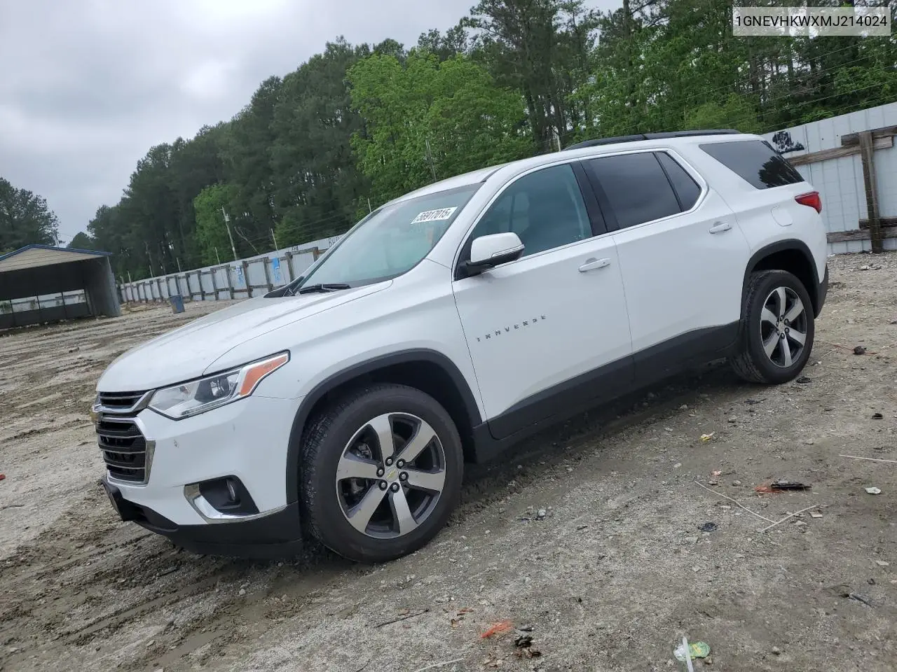 2021 Chevrolet Traverse Lt VIN: 1GNEVHKWXMJ214024 Lot: 56917015