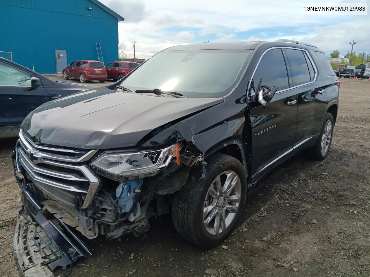 2021 Chevrolet Traverse High Country VIN: 1GNEVNKW0MJ129983 Lot: 58673765