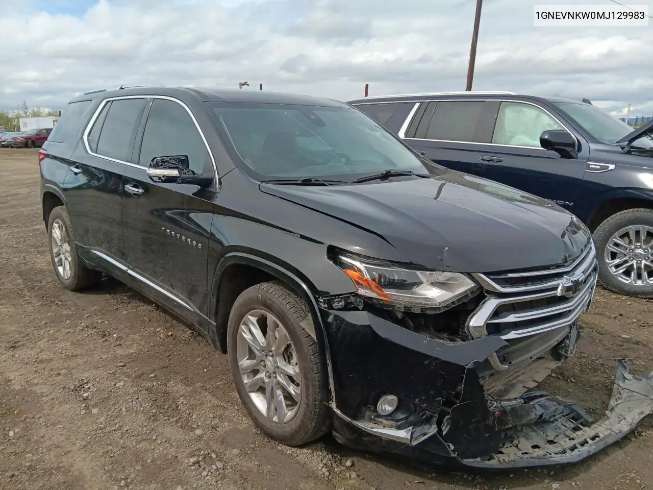 2021 Chevrolet Traverse High Country VIN: 1GNEVNKW0MJ129983 Lot: 58673765