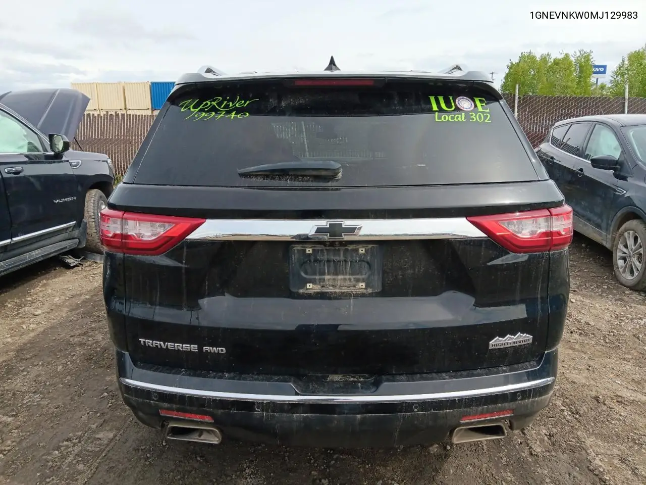 2021 Chevrolet Traverse High Country VIN: 1GNEVNKW0MJ129983 Lot: 58673765