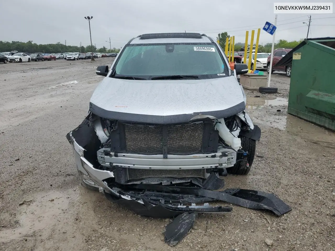 2021 Chevrolet Traverse Premier VIN: 1GNEVKKW9MJ239431 Lot: 58696395