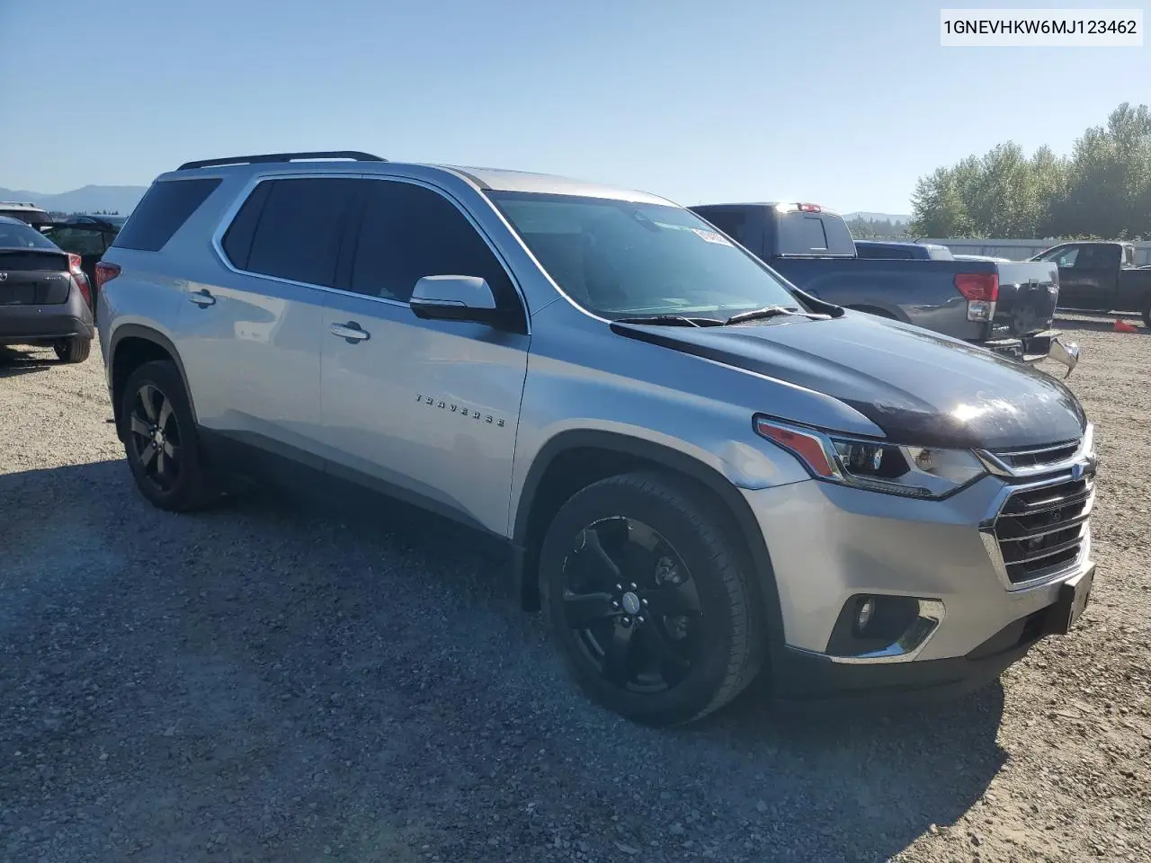 2021 Chevrolet Traverse Lt VIN: 1GNEVHKW6MJ123462 Lot: 61949335