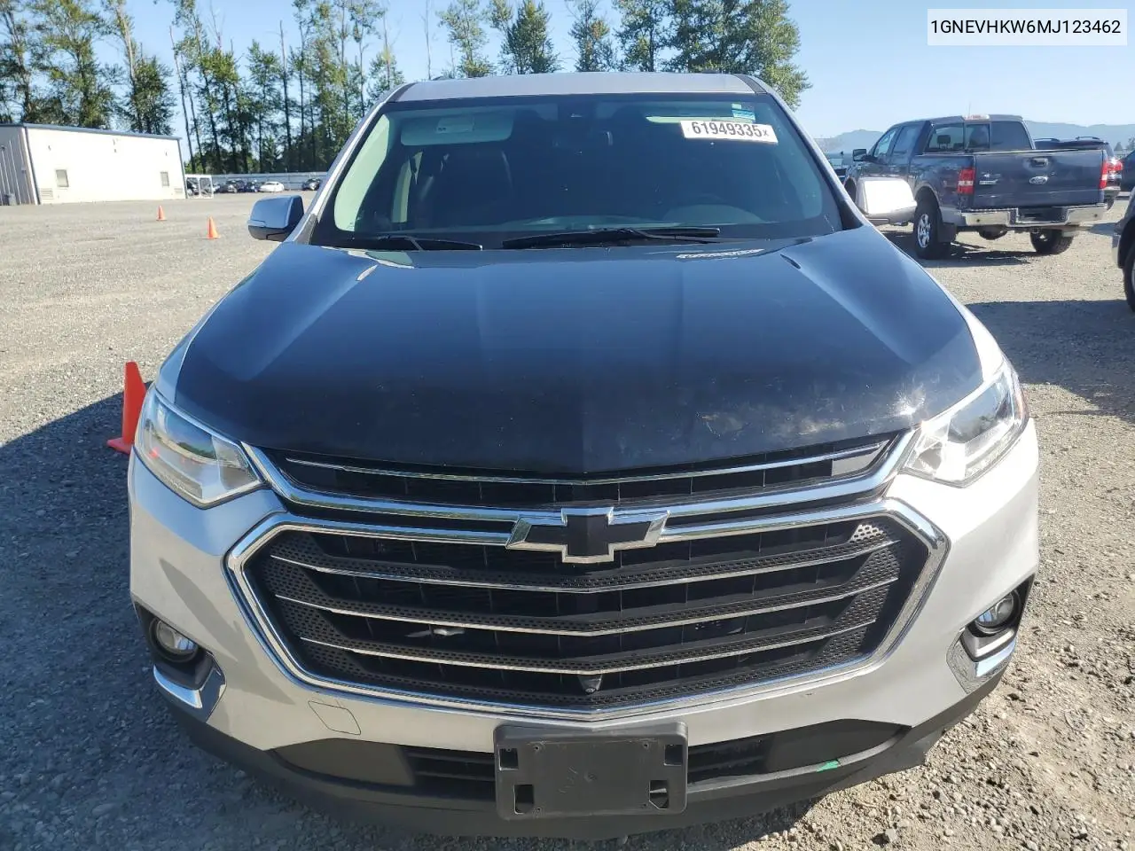 2021 Chevrolet Traverse Lt VIN: 1GNEVHKW6MJ123462 Lot: 61949335